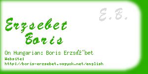 erzsebet boris business card